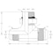 World Wide Fittings Male JIC to Male JIC to Male O-Ring Boss Adjustable Branch Tee F5715X04X04X04 - alternate 2